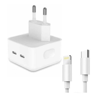 {ORIGINAL} Kit Carregador 35W 2 Entradas Turbo Tipo C iPhone