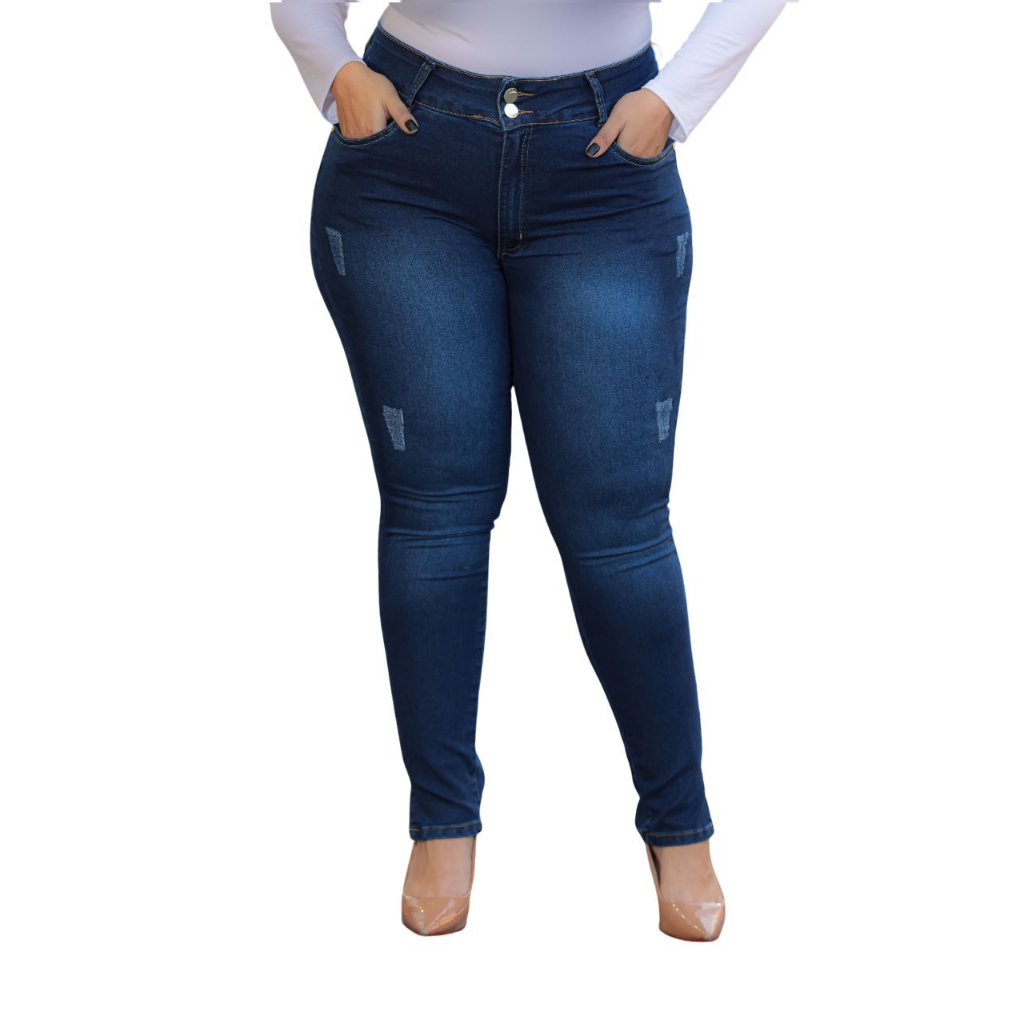 Capri Jeans Feminina tamanhos grandes moda Com Lycra 46 Ao 60