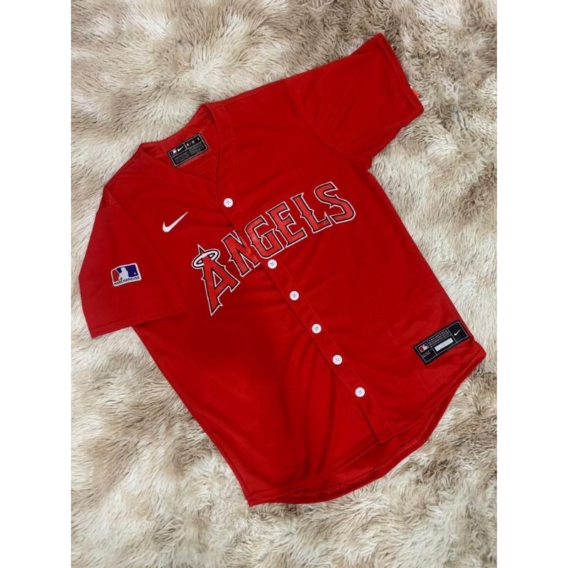 Camisa Beisebol Majestic Los Angeles Angels, Vermelho - Sports Men