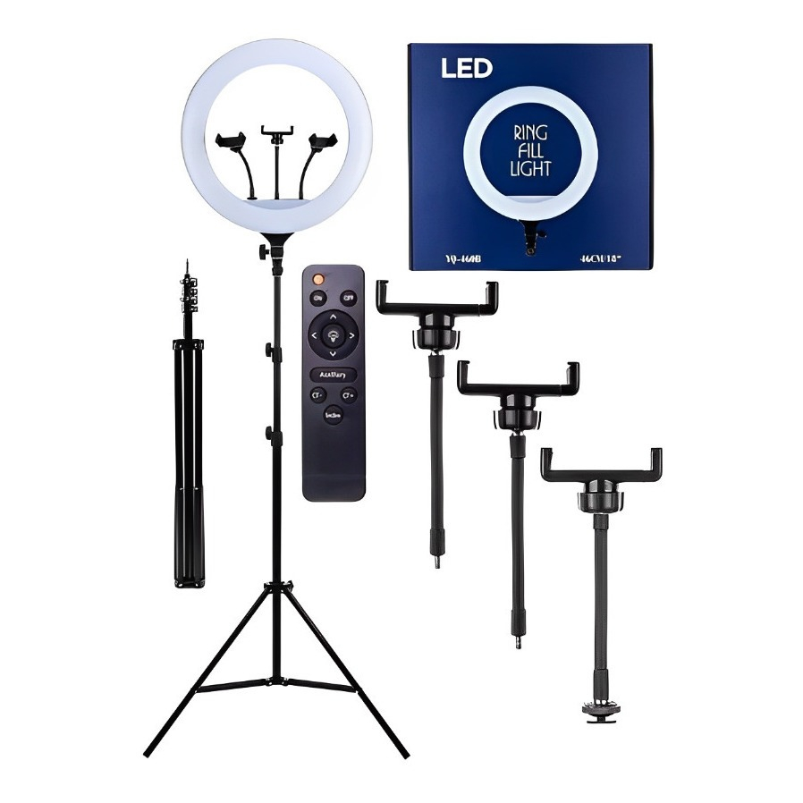 Ring Light Led Rl 14p 50w Profissional Grande+ Tripé+ Controle | Shopee ...
