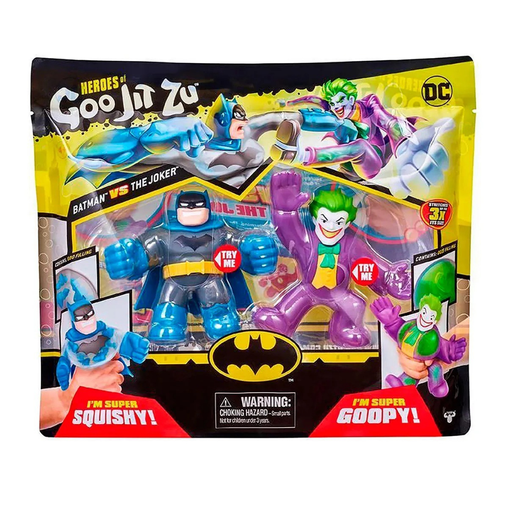 Boneco Elástico Heroes of Goo Jit Zu Temáticos Versus Pack - 12 cm