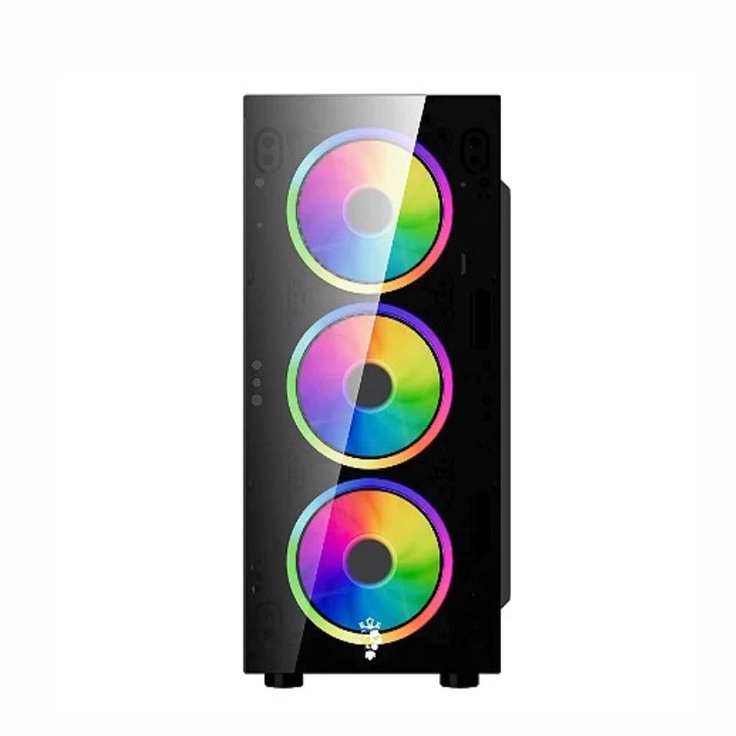 Gabinete Gamemax Ninja Coc Rgb Vidro Temperado 1 Fan Argb