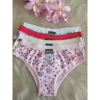 Kit 10 Calcinha Infantil Còs Algodão
