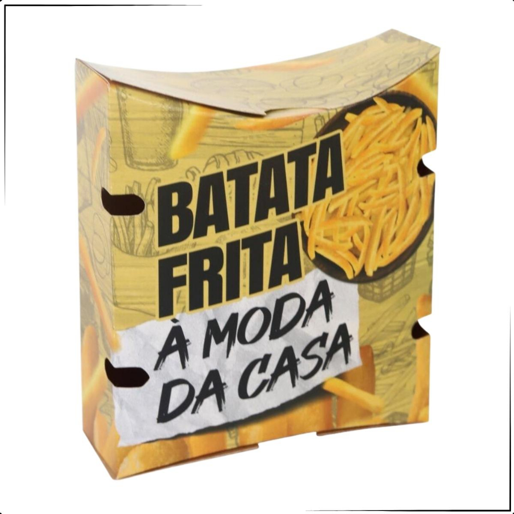 KIT 100 BOX GG + 100 Caixinha pra Batata Frita