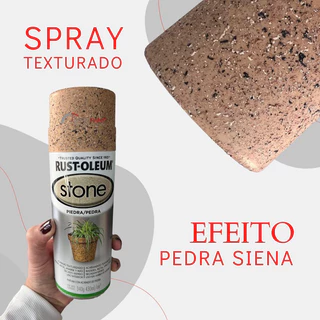Spray efeito Pedra Stone Siena Rust Oleum em Oferta na Shopee