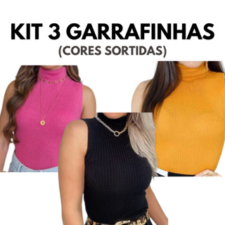 Kit 3 blusas tricot