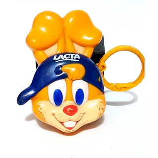 CHAVEIRO LACTA COELHINHO PÁSCOA PROMOCIONAL 7CM BRINQUEDOS ANTIGOS USADOS VL