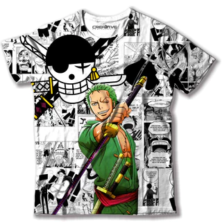 Camiseta Camisa Zoro Roronoa Anime One Piece