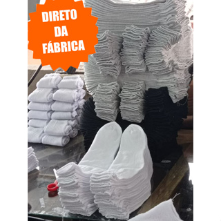 Kit 20 ou 8 Pares Meias Algodão Cano Medio/Alto e Cano Curto Direto de Fabrica! SORTIDAS