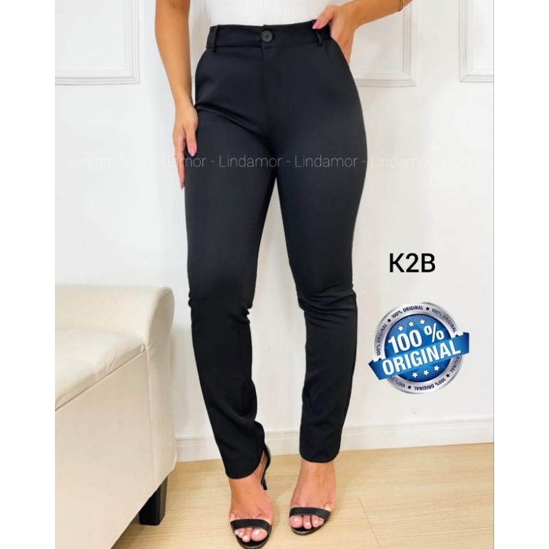 Calça Feminina Social Oxford Com Bolsos 36 ao 52 - Muito usada em ...