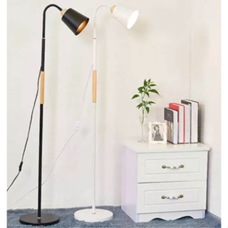 Lâmpada de chão LED de pé de metal ajustável disponíveis para sala de estar, quarto, sala de estudo e escritório, lâmpadas altas luz vertical
