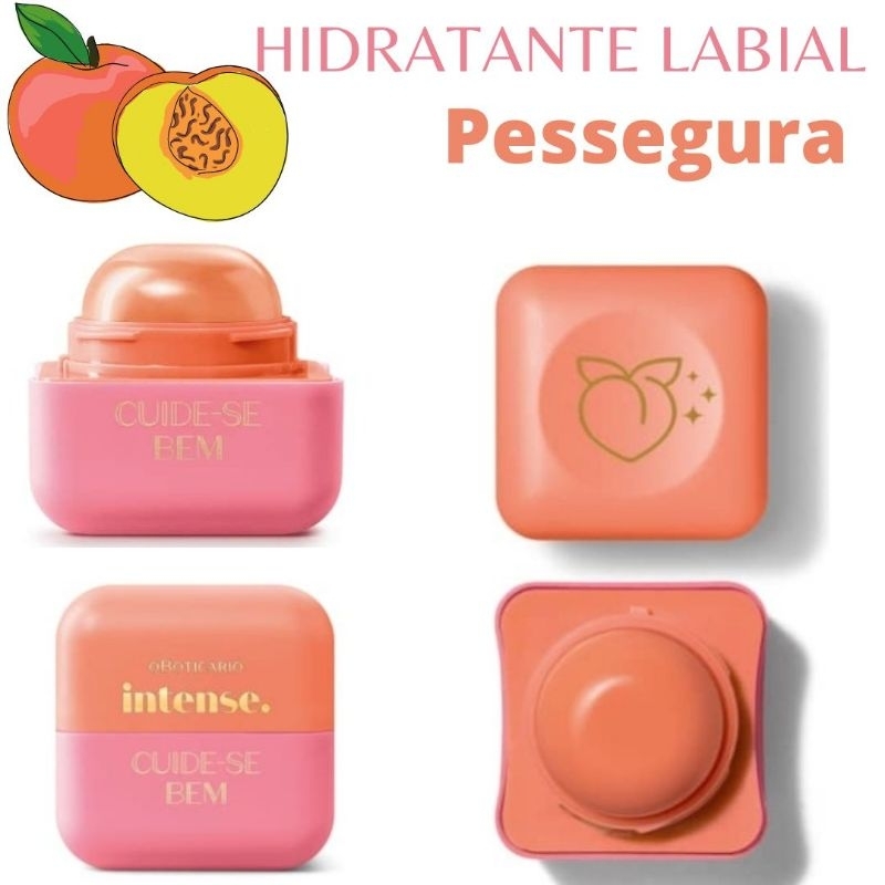 Hidratante Labial Intense E Cuide Se Bem Pessegura G Shopee Brasil