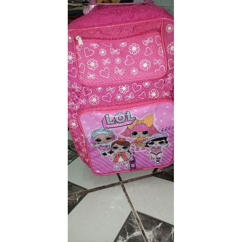 Mochila de Rodinhas Menina da LOL Todas as Peças Compradas nova na Loja