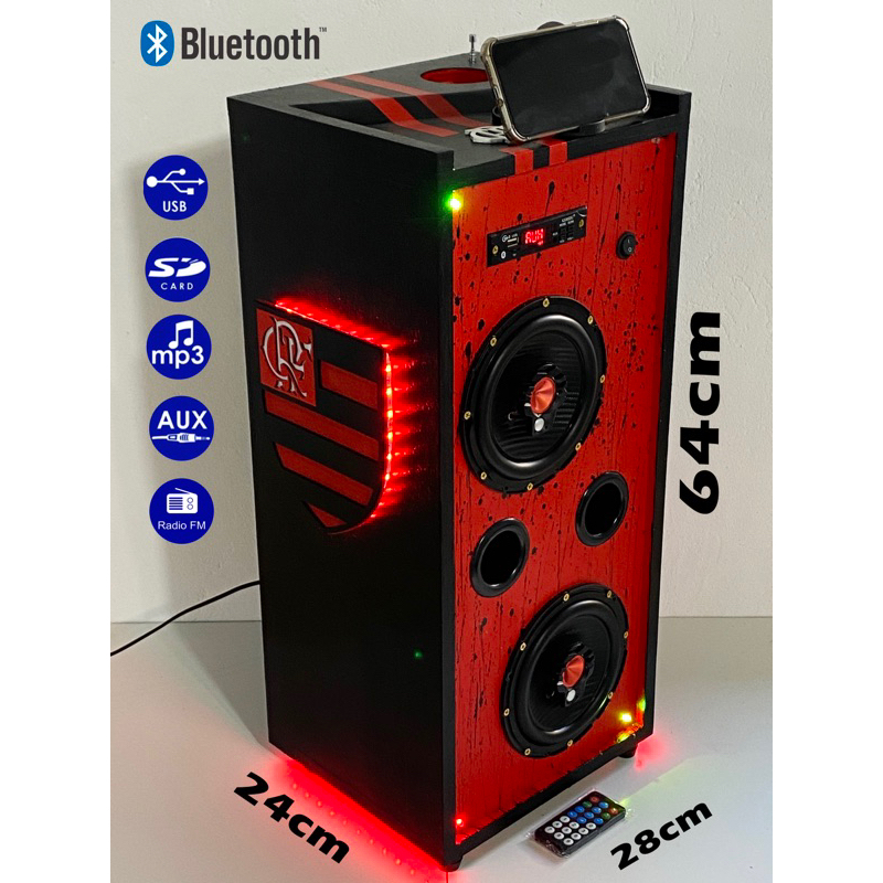 Caixa Bob Residencial 6 Polegadas Flamengo