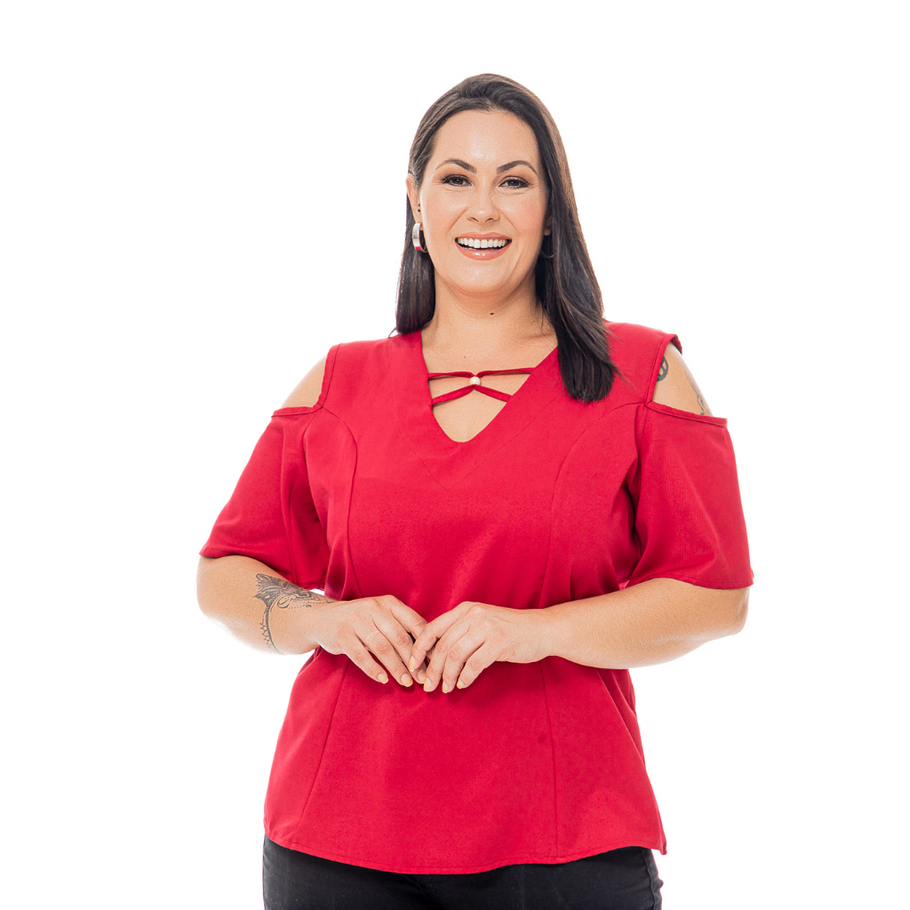 Blusas Femininas Plus Size Social Para Eventos Festa Tecido Premium G2 ...