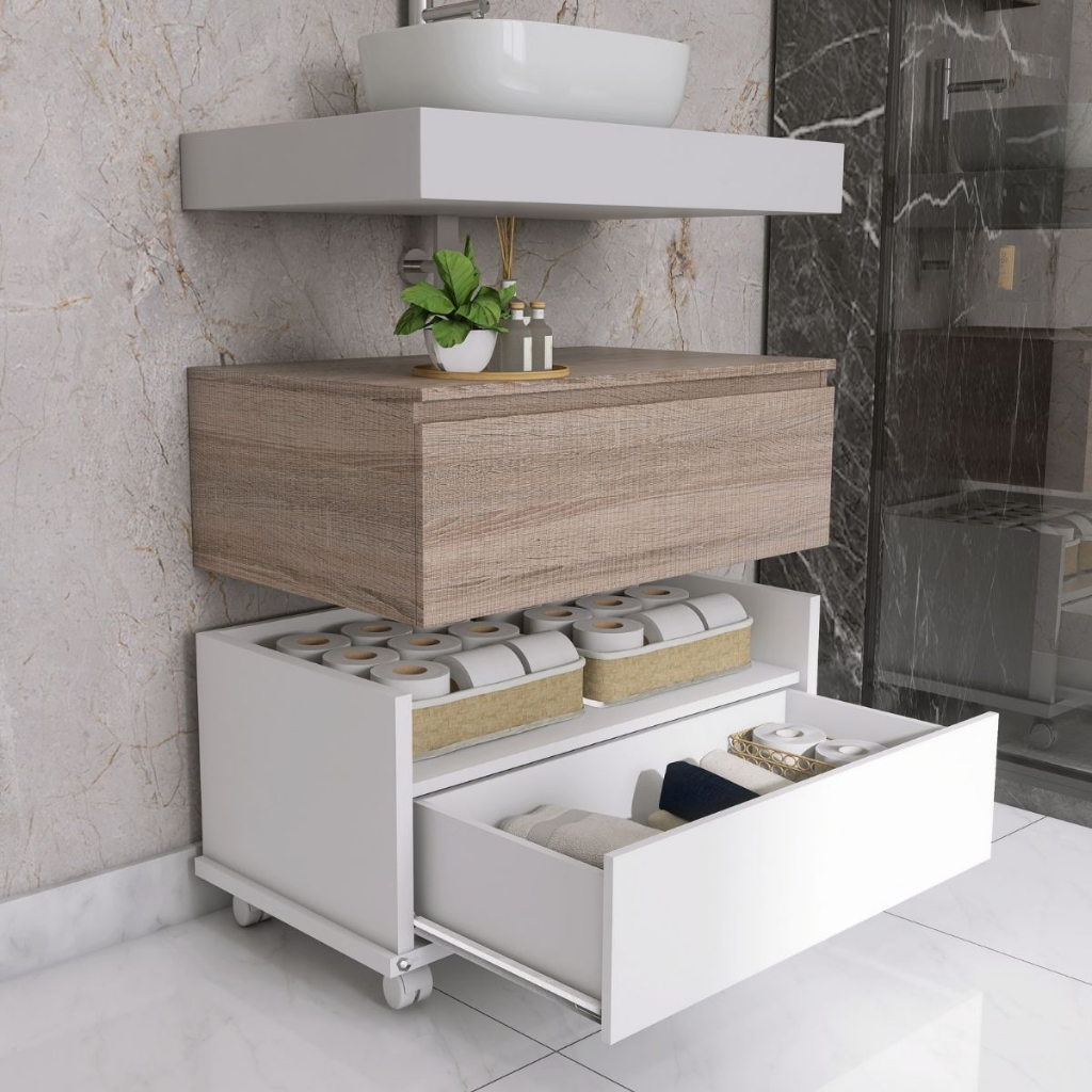 Armário Rodinha Banheiro: Onde Comprar | BuscaProdutos