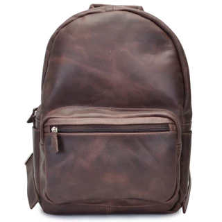 Mochila Masculina em Couro Legítimo Porta Notebook