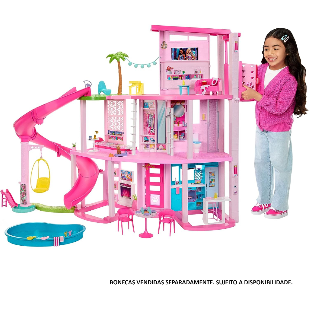 Kit Casa De Bonecas Barbie E Moveis Lian Em Mdf Cru 18 Pc - Darama em  Promoção na Americanas