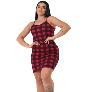 Vestido curto feminino tipo tubinho de alcinha Malha - Crepe moda Blogueirinha