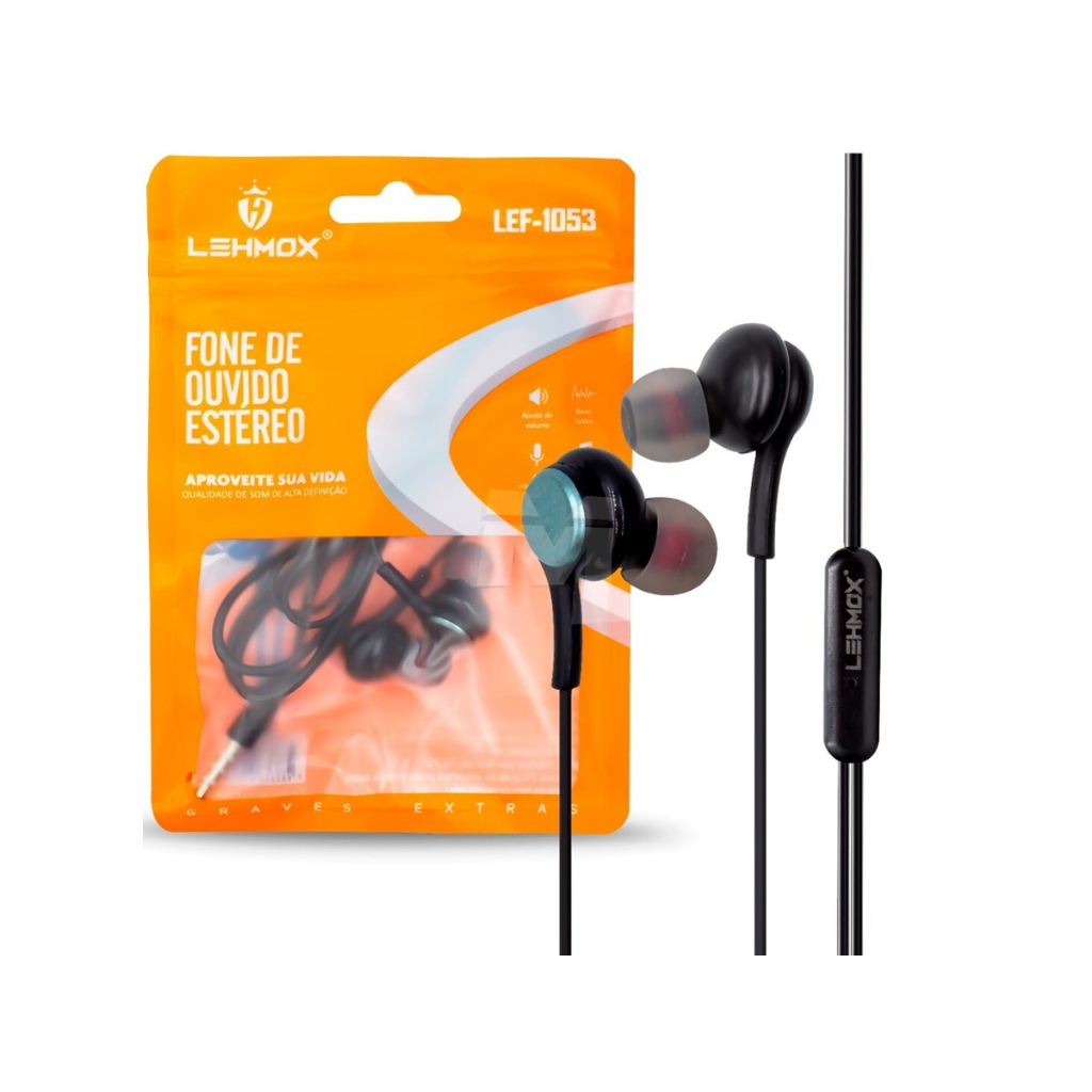 Fone De Ouvido Com Microfone Para celular Tablet Com Fio P3 Original ...