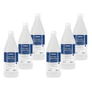 Kit Com 6 unidades de Soro Fisiológico 0,9% Arboreto 500Ml Cloreto de Sódio  (Arboreto - Farmax)