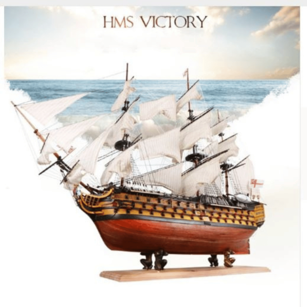 Barco Naval HMS Victory 1765 Navio Veleiro Mini Miniatura De Madeira ...