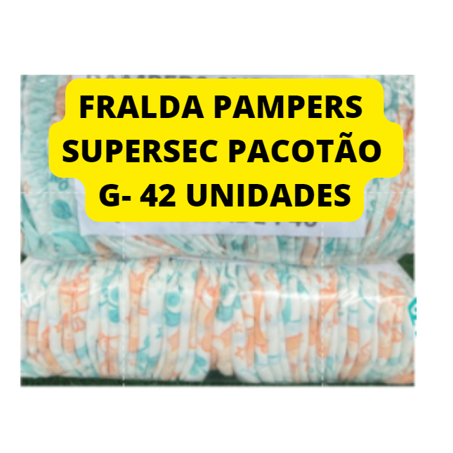 Fralda Infantil Pampers Supersec C/42 Mega P