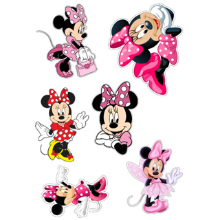 Adesivos Minnie e Mickey Cartela temos a pronta entrega chega rapidinho á prova d