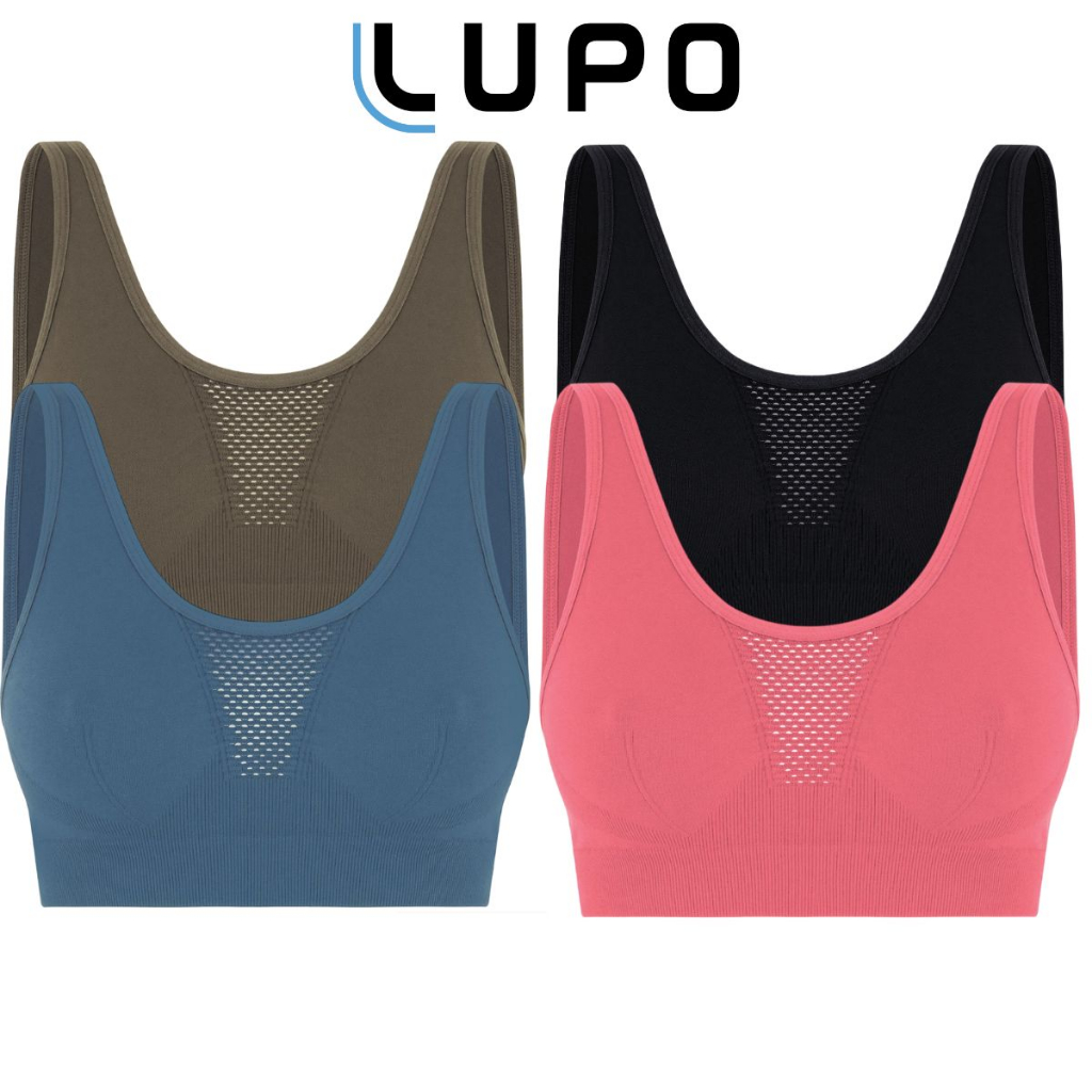 Top Lupo Attack Academia Nadador Sustentação Sem Costura 71401-001