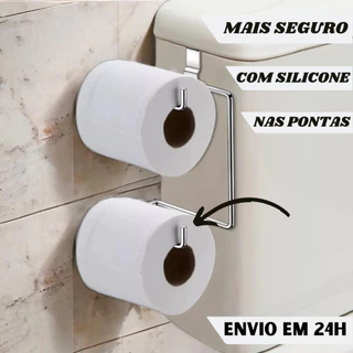 Porta papel Higiênico Suporte para Caixa acoplada Duplo