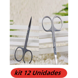 Kit 12 Un Tesoura Para Manicure - Sobrancelha