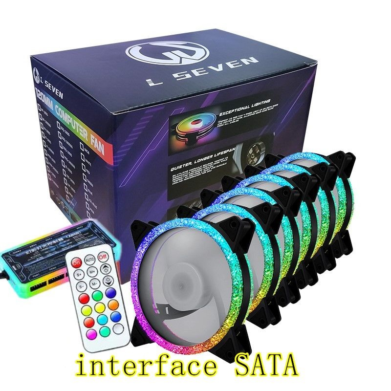 Kit Cooler DIAMOND Fan Rgb 120mm + Controladora Interface SATA | Shopee ...