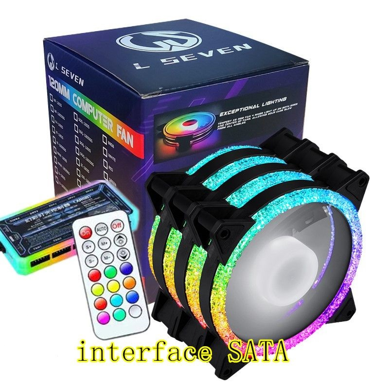 Kit Cooler DIAMOND Fan Rgb 120mm + Controladora Interface SATA | Shopee ...