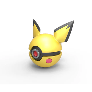 Pokeball Personalizada Com Tema Pokémon Pichu- Pokébola