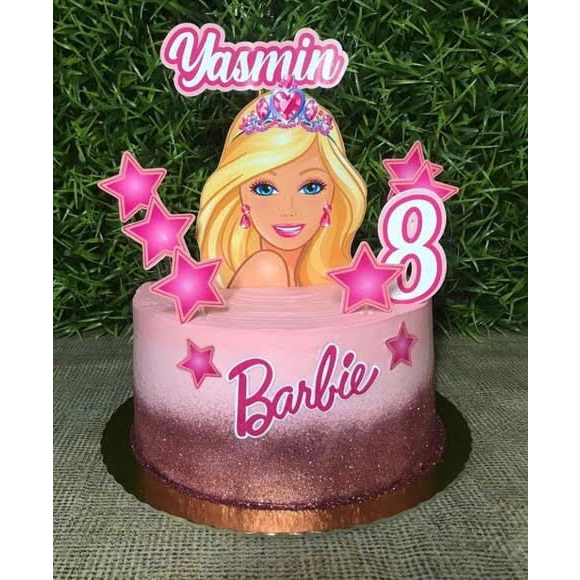 Topo de Bolo Barbie Personalizados