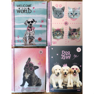Caderno 10 Matérias Pets 160 folhas