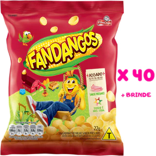 Kit com 40 Pacotes Fandangos Assado Presunto 22g - Elma Chips