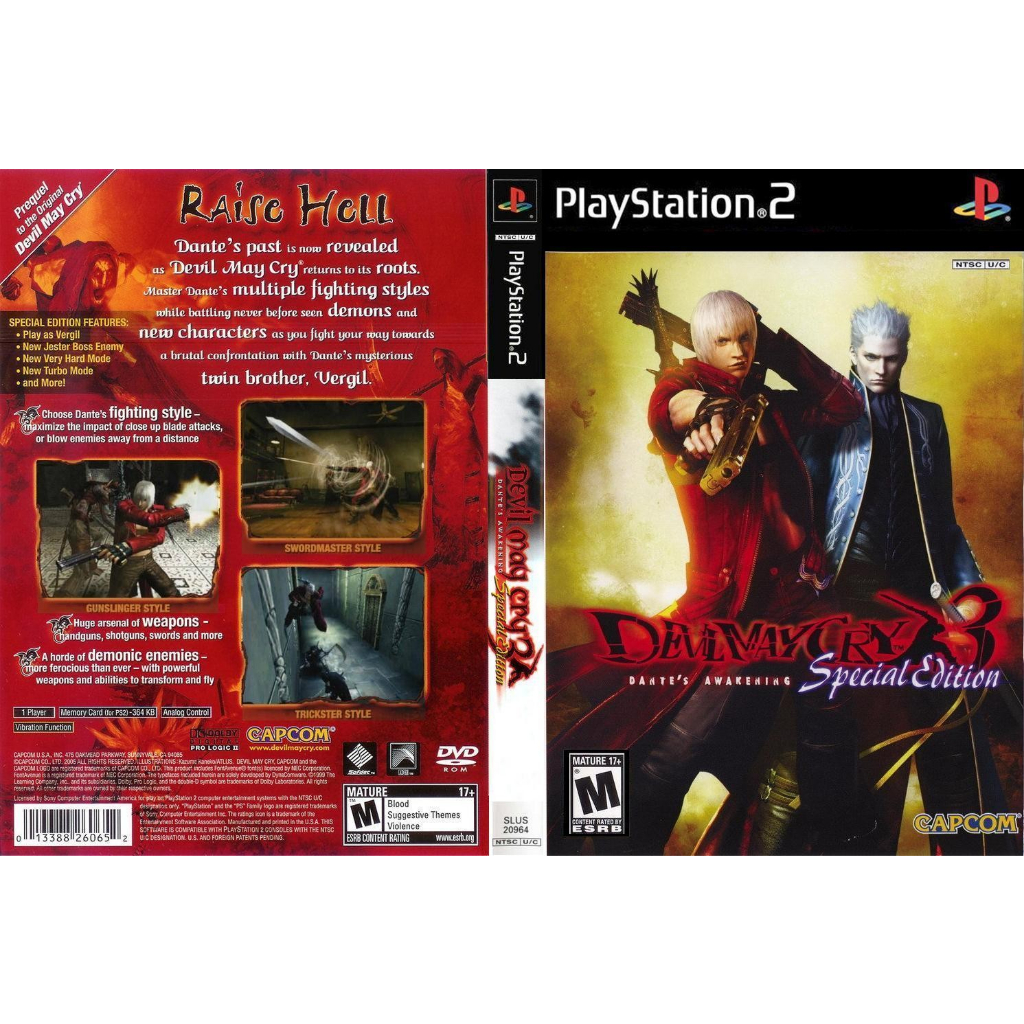 Devil May Cry 3: Dante's Awakening para Playstation 2 (2005)