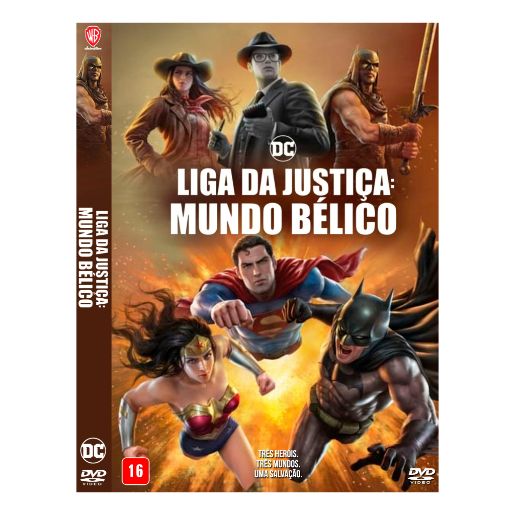 Dvd Filme: Liga Da Justiça - Mundo Bélico (2023) Dublado e Legendado |  Shopee Brasil