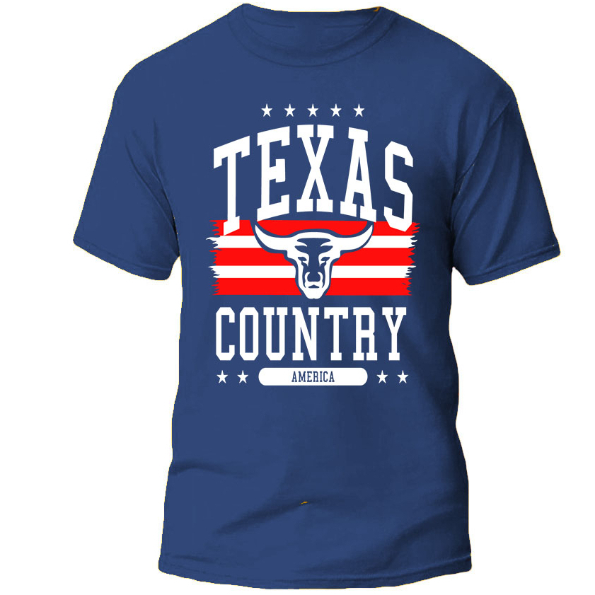 camiseta masculina country texas rodeio