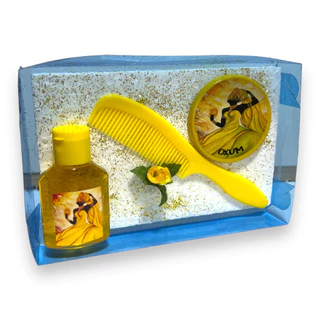 Kit Oferenda Oxum Pronto Pente Perfume e Espelho Umbanda Candomble