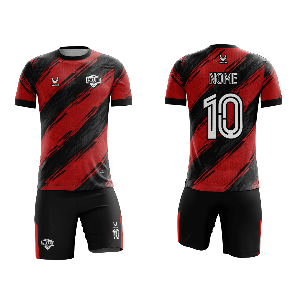 Conjunto Camiseta e Calção Uniforme Futebol Dry Promoção Atacado