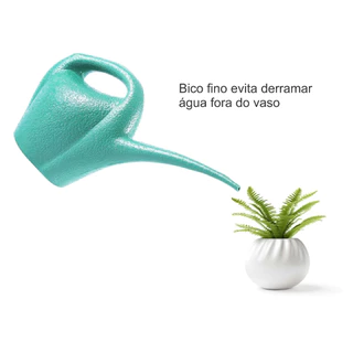 Regador com Bico Fino 2 Litros Jardinagem Rega Plantas Suculentas