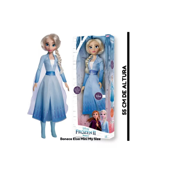 Boneca Gigante Elsa Frozen II 80cm Disney Baby Brink em Promoção é