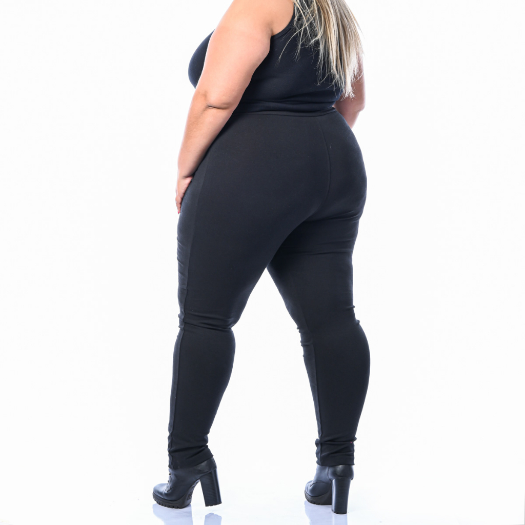 CALÇA FEMININA BLACK LEGGING - PLUS SIZE - Loja Moda Grande Brasil