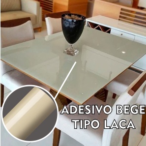 200x120 cm Adesivo Bege Laca Laquear Mesa Vidros ou Eletrodomesticos Decoração + Espatula Para Aplicaçao