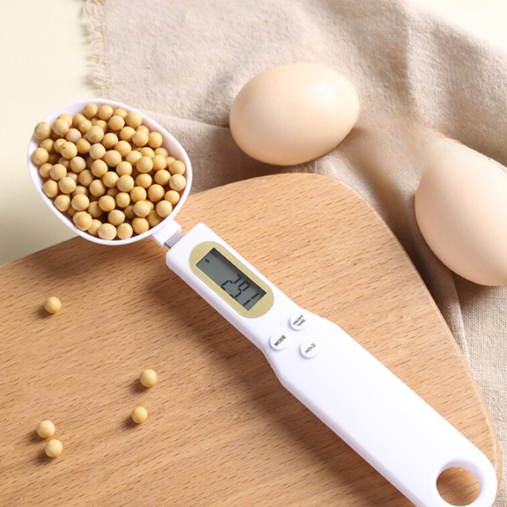 Balança De Cozinha Digital 0.1-500g Colher De Pesar Alimentos Branca ...