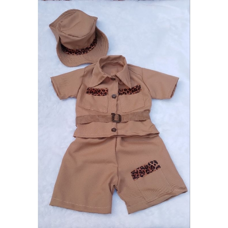 roupa safari 1 ano shopee