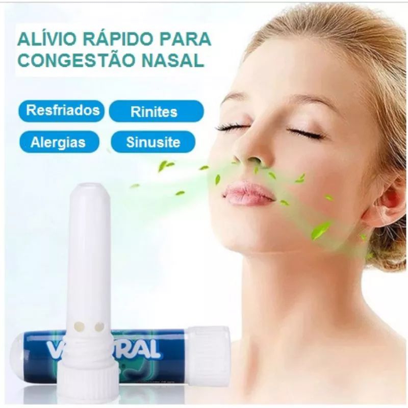 2 Vaporal inalador nasal de congestionamento nasal para rinite remédio
