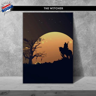 The Witcher Placa decorativa mdf quadro decoração parede presente Jogos / Games / Setup Gamer